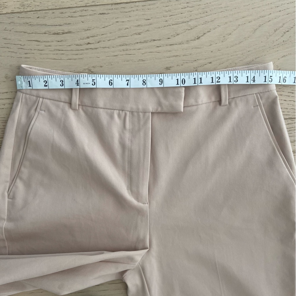 REISS Joy Tailored Ankle Pants Size 8 Beige Stretch Slim Trousers EUC - Picture 7 of 10